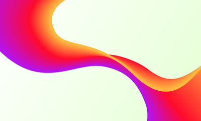 Modern Colorful Wave Flow Background Vector