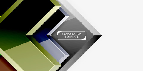 Glossy arrows geometric background