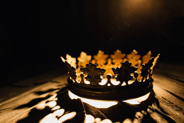 Beautiful crown against black background. Game of Thrones.