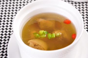 vegetable soup in a bowl