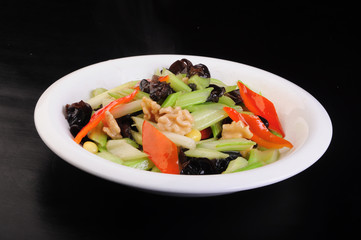 fresh vegetable salad on a plate