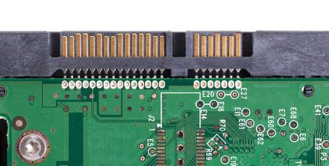 Close-up of PCB