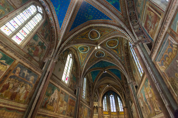 Fototapeta na wymiar Assisi basilica San Francesco