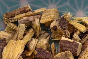 Süssholzwurzel Detail, Gesunde Heilkräuter Naturmedizin