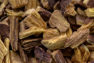 Süssholzwurzel Detail, Gesunde Heilkräuter Naturmedizin