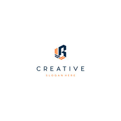Abstract letter R modern logotype icon design concept. letter R vector illustration template