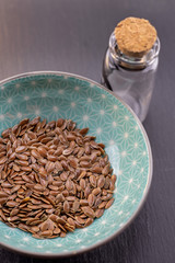 Leinsamen Detail, Gesunde Heilkräuter Naturmedizin