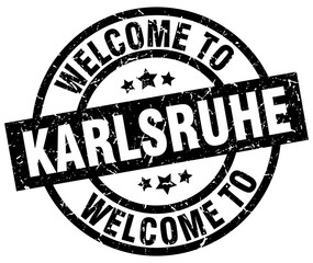 welcome to Karlsruhe black stamp