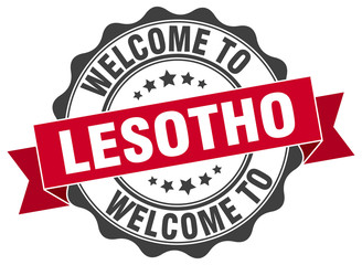 Lesotho round ribbon seal