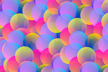 Colorful geometric gradient background. Abstract texture with spheres