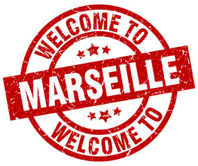 welcome to Marseille red stamp