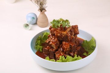 meat with vegetables