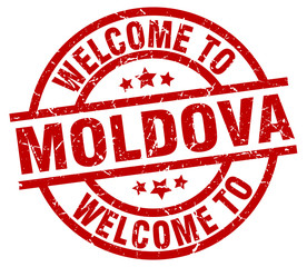 welcome to Moldova red stamp