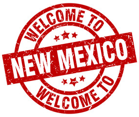 welcome to New Mexico red stamp