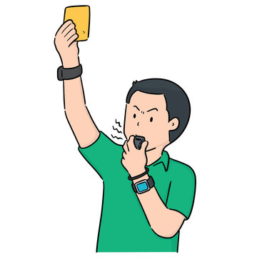 recommend clip art: vector of referee