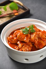 chicken with tomato sauce