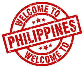 welcome to Philippines red stamp