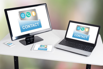 Contact concept on different devices