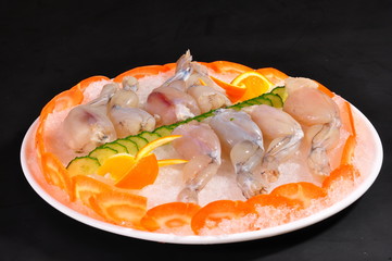 smoked salmon on a plate