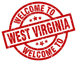 welcome to West Virginia red stamp