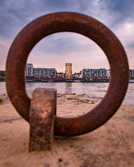 Fototapeta premium Quartier Rhinaugafen, Cologne, Allemagne