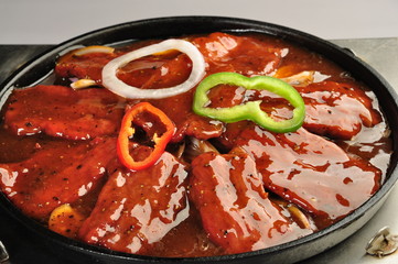 meat with vegetables