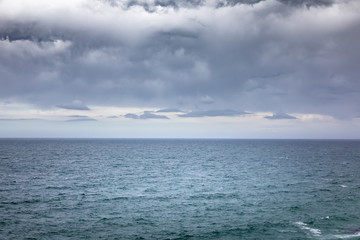 Fototapeta na wymiar bad weather ocean landscape background