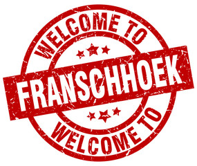 welcome to Franschhoek red stamp