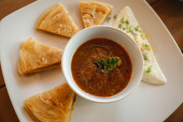 Shahi Paneer with dosa Indian food 