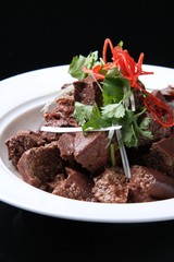 steak with sauce