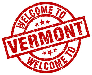 welcome to Vermont red stamp