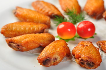 grilled salmon with sauce and vegetables