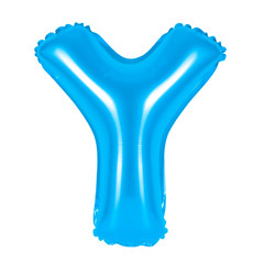 Letter Y from English alphabet (blue)