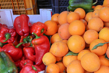 Orange Pepper Background