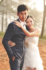 pre wedding photo of asian couple