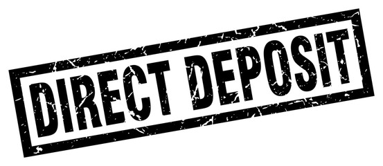 square grunge black direct deposit stamp