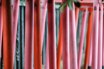 colorful background of colored pole