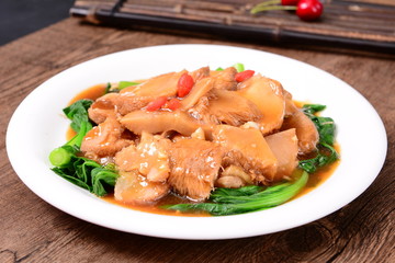 fried chicken with vegetables