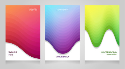 Fototapeta premium colorful dynamic fluid design concept. suitable for poster, business card, web and others. vector illustration