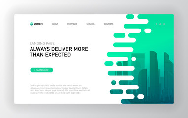 Landing page template for business