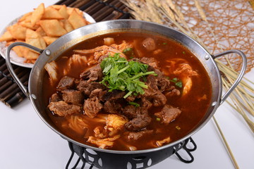 soup with meat and vegetables