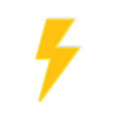 lighting bolt icon- vector illustration