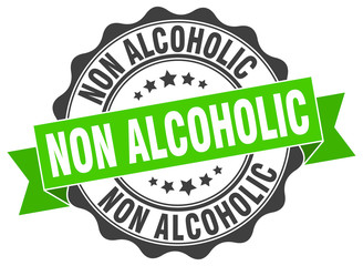 non alcoholic stamp. sign. seal