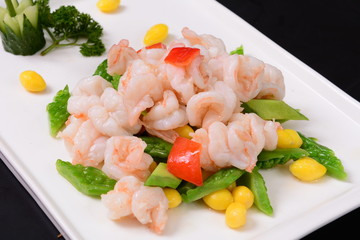 salad with shrimps