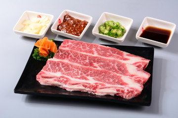 Fototapeta premium raw meat on a plate