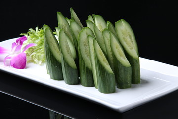 fresh asparagus on plate