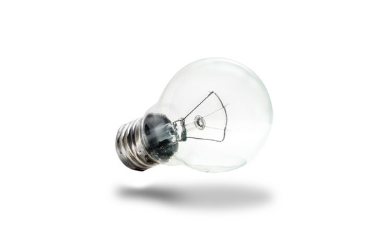 Bulb, light bulb. Bulb. Clear and clean bulb lights, isolated on pure white nuances. Ideas and technology energy concept.