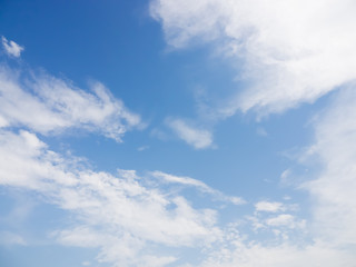 Beautiful white clouds with blue sky background, tiny clouds.