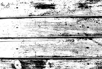 Old wooden wall, horizontal planks. Abstract background. Vector wood texture.
