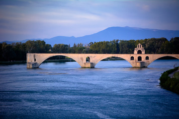 Avignon Bridge (France) - Near the Palace of the Popes, located in Avignon, Southern France